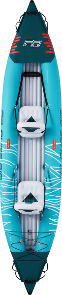 Надувная байдарка Kayak Glider-412 412x83х42см, весла, сиденья, киль, до 180кг