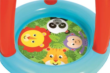 Игровой центр 89x89x84см "Зверюшки Fisher Price" с мячами (15шт), от 2 лет, Bestway 93541 BW