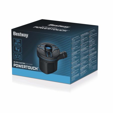 Насос электрический 12В/220В , 490 л/мин, 3 насадки, Bestway 62255 BW