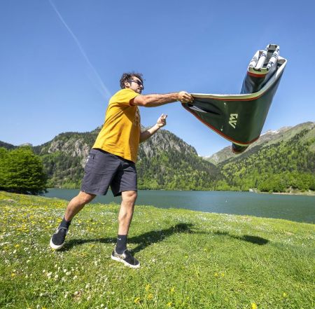 SUP-доска "Hyper 12'6" Navy" 381х81х15см, насос, лиш, киль, ремнабор, сумка, до 170кг, Aqua Marina BT-23HY02