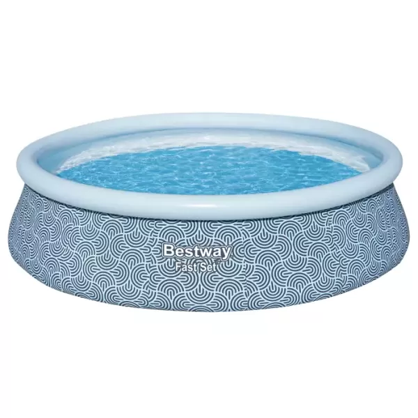 Бассейн Fast Set 457х107см, 12362 л, фил.-насос 2006л/ч, лестн., Bestway 57372 BW