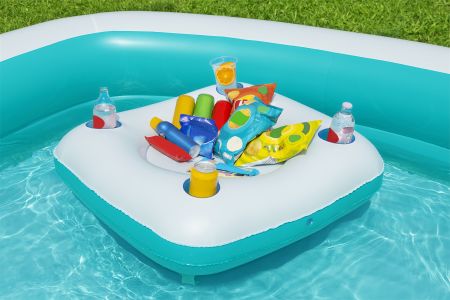 Детский надувной бассейн 218x218x48см "Sippin", 737 л, от 6 лет, Bestway 54446 BW