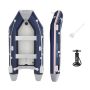 Надувная лодка "Mirovia Pro" 330х162х44см с жёстким дном, вёсла 162см, насос, транец, до 640кг, Bestway 65049 BW