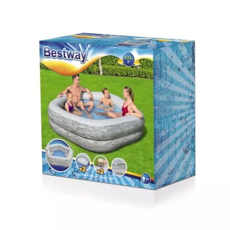 Детский надувной бассейн 213х206х53см "Splash Paradise", 575л, от 6 лет, Bestway 54423 BW