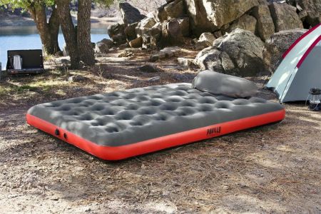 Надувной матрас 152х203х22см "Roll & Relax" с сумкой-насосом, до 300кг, Bestway 67703 BW