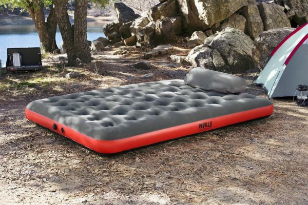 Надувной матрас 152х203х22см "Roll & Relax" с сумкой-насосом, до 300кг, Bestway 67703 BW