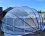 Круглый купольный тент павильон Pool Tent 4,5м. для бассейнов и СПА, серый, Pool Tent PT450-G
