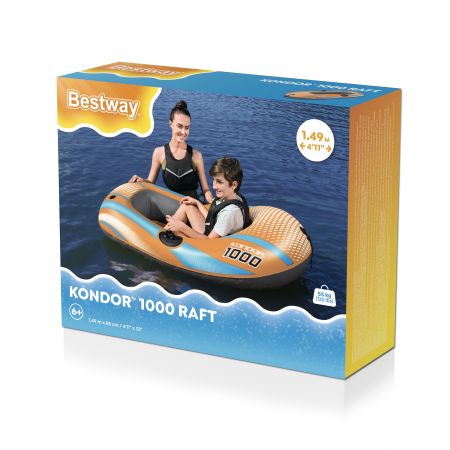 Надувная лодка "Kondor 1000" 149х85см, до 55кг, Bestway 61136 BW