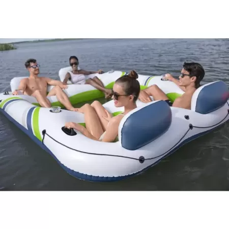 Надувной остров для плавания 291х202х51см "Breeze Bloc Island", до 400кг, Bestway 43957 BW