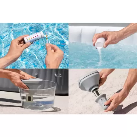 Хлоргенератор аккумуляторный "Hydrogenic Saltwater Chlorinator" для бассейнов до 1400л, Bestway 60340 BW
