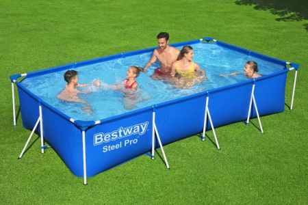Каркасный бассейн Steel Pro 400х211х81см, 5700л, фил.-насос 1249л/ч, Bestway 56424 BW