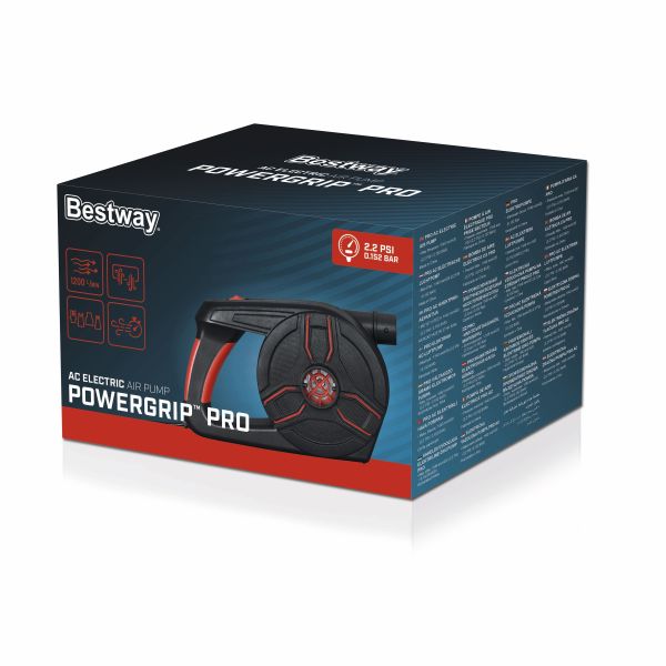 Насос электрический 220В повыш. мощности, 1200 л/мин, 4 насадки, Bestway 62247 BW