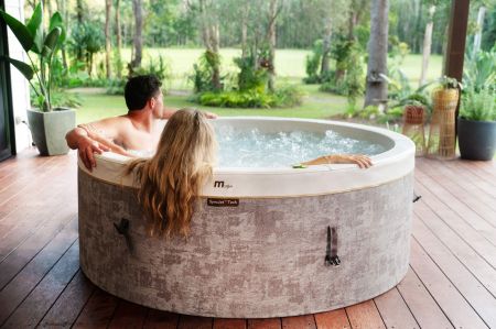 СПА-бассейн 180х65см "Cocoon" 850л, круглый, гидромассаж, аэромассаж(3 коробки A.B.C.), MSpa F-CO066WE