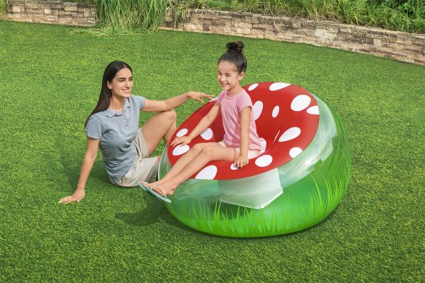 Надувное кресло "Mighty Mushroom" 112x112x66см, до 75 кг, от 6 лет, Bestway 75123 BW