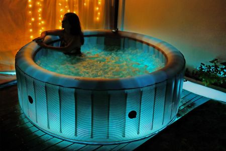 СПА-бассейн 204х70см "Starry" 930л, круглый, аэромассаж, led-подстветка, MSpa C-ST062
