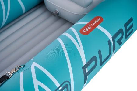 Надувная байдарка Kayak Glider-412 412x83х42см, весла, сиденья, киль, до 180кг, Aqua Marina PA-25GD02