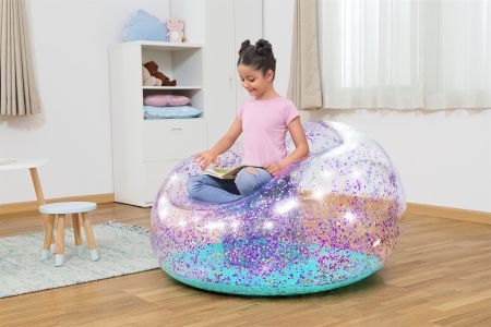 Надувное кресло "Блестящая мечта " 114x112x66см, до 75 кг, от 6 лет, Bestway 75115 BW