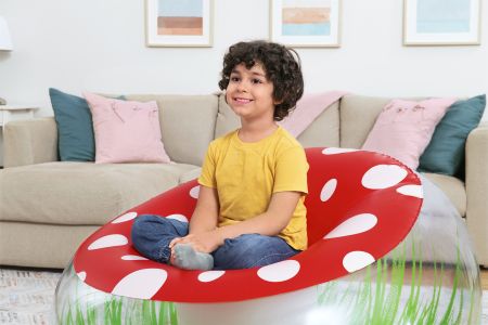 Надувное кресло "Mighty Mushroom" 112x112x66см, до 75 кг, от 6 лет, Bestway 75123 BW