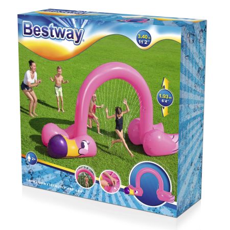 Разбрызгиватель 340х110х193см "Фламинго" от 2 лет, Bestway 52382 BW