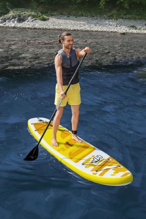 SUP-доска "Aqua Cruise" 320x76x12см, насос, весло, лиш, ремнабор, сумка, до 110кг, Bestway 65348 BW