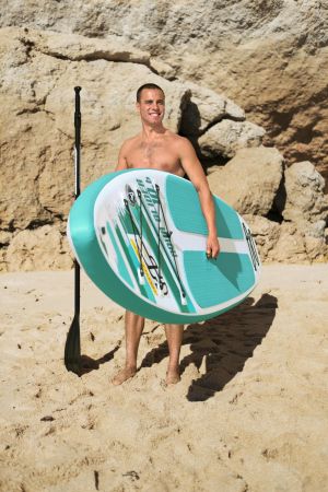 SUP-доска "Aqua Glider" 320x79x12см, насос, весло, лиш, ремнабор, сумка, до 110кг, Bestway 65347 BW
